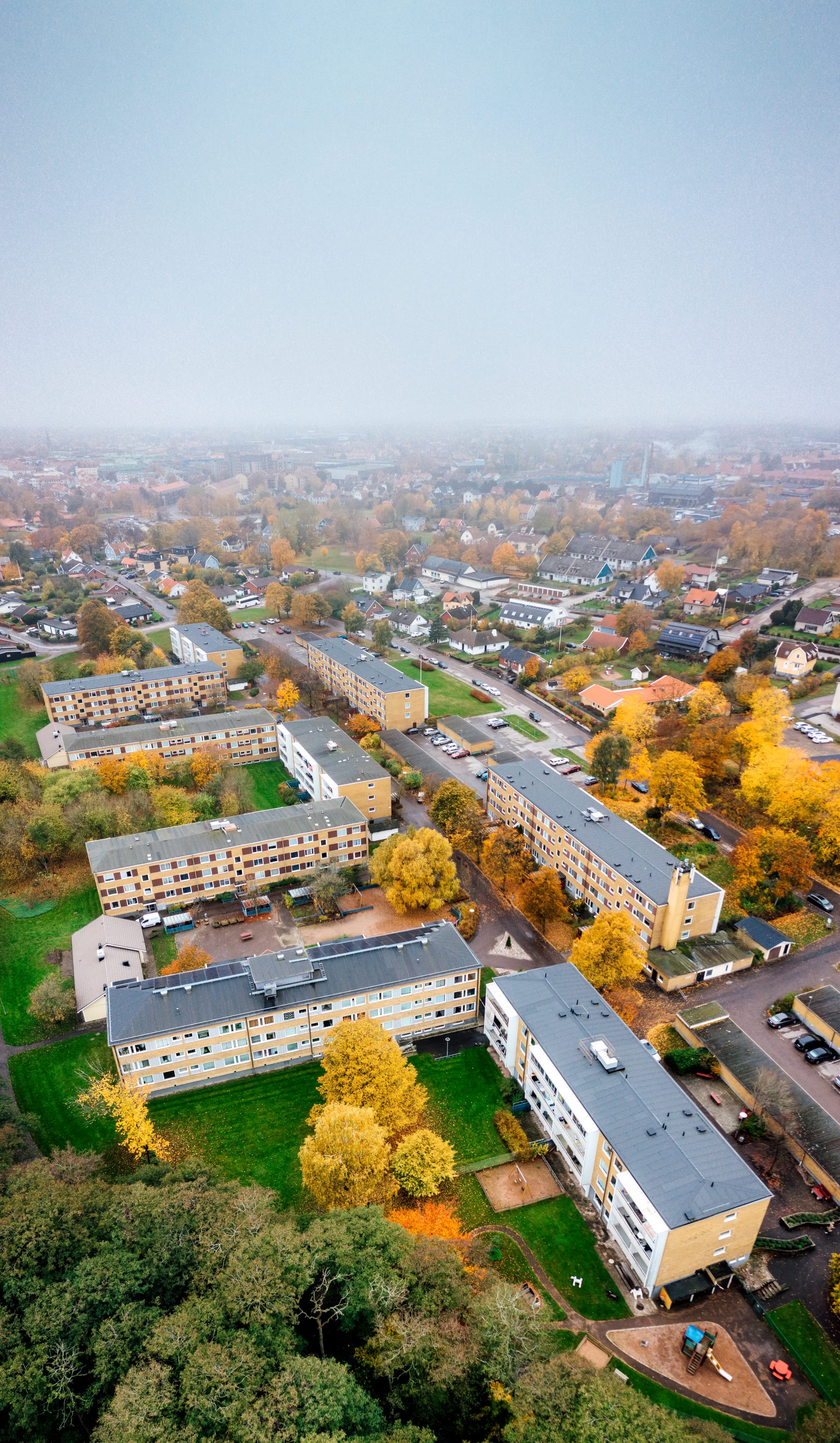 Ett flygfoto på Sloalyckan