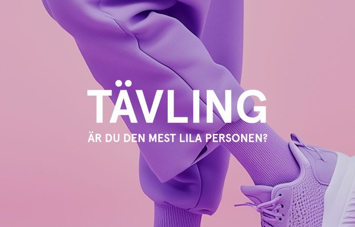 lila byxor och skor