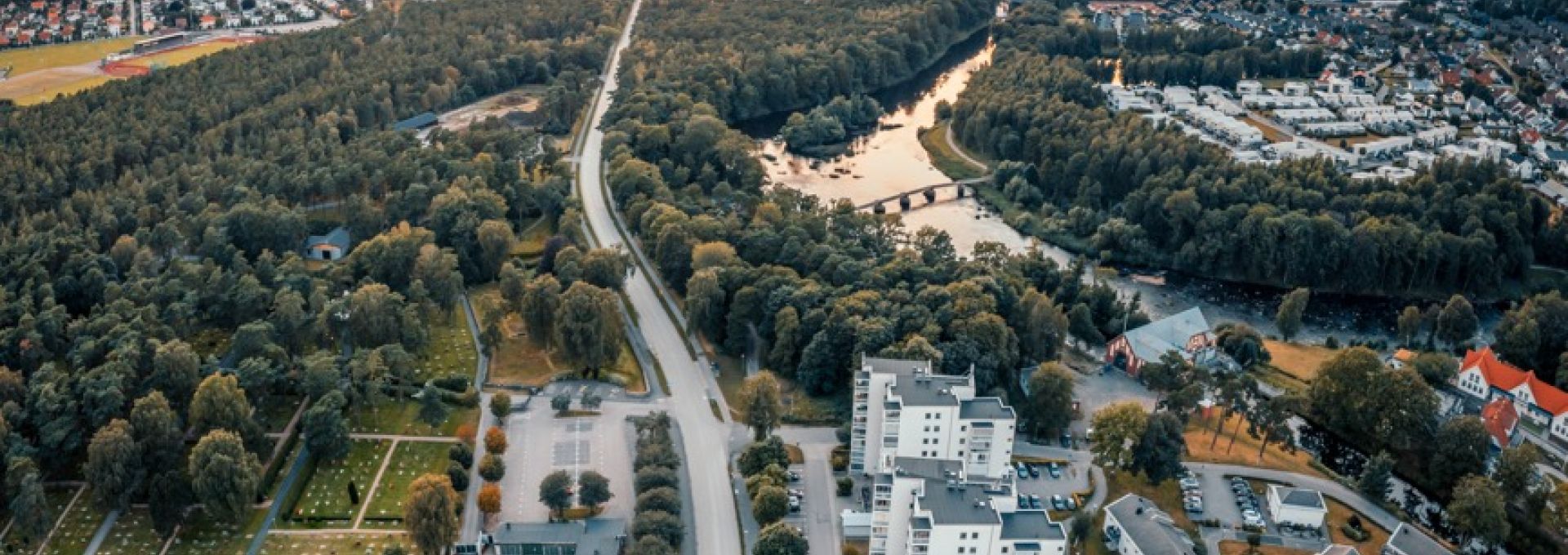 Ett flygfoto på Sloalyckan